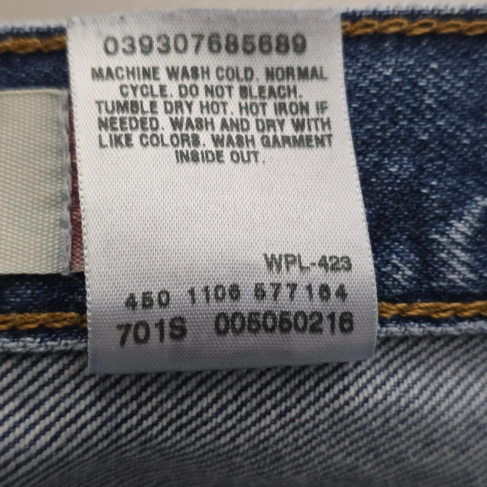 Levis‎ 505 Regular Fit Jeans Mens 38x30 Medium Wash Blue Straight Leg 00505-0216